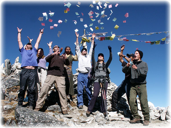 Jamie, sharon, Andy, errant Sherpani, Tremaine, Nicola, Temba and Carsten