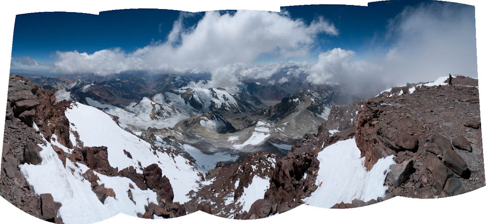 On the summit of Aconcagua