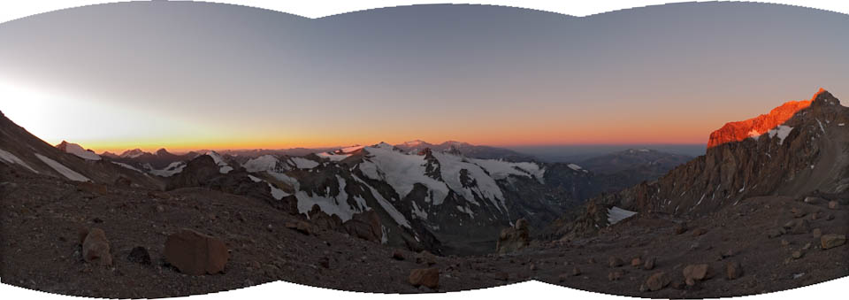 Sunset from Guanacos camp