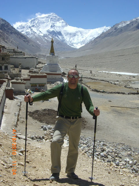 Eric at Rongbuk Monastery