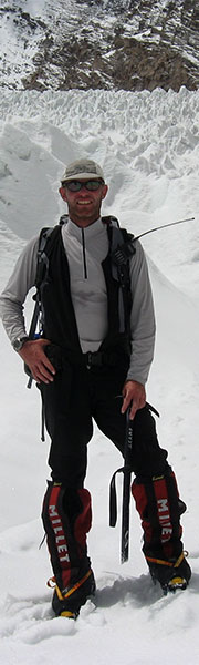 Jamie hot in the Penitentes by Dawa Gyalgen